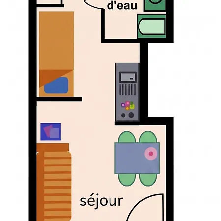 Familial Avec Balcon A 18 M² Vue Montagne
